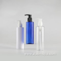 Plastic 200ml round cosmetic shampoo pump bottle